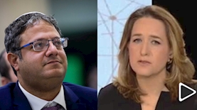 אילנה דיין ואיתמר בן גביר, צילום: צילום מסך מאקו ופלאש90